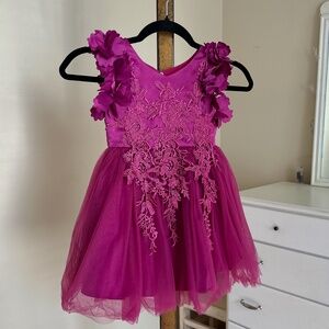 Trish Scully Biana Dress in Orchid (Berry) Size 3